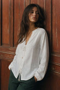 BLOUSE FLUIDE À LIENS NOUÉS