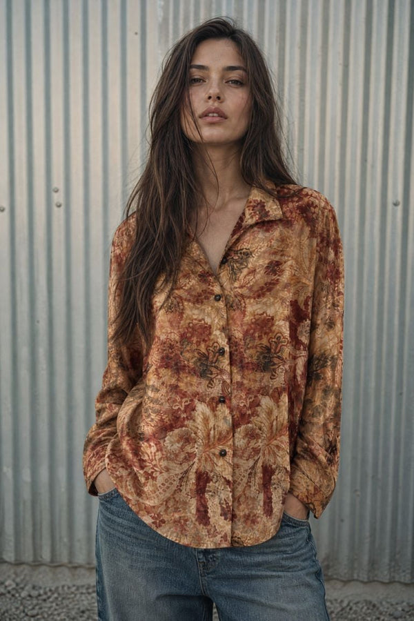 CHEMISE IMPRIMÉE À BOUTONS