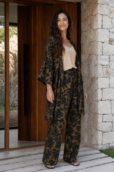 KIMONO LONGUE IMPRIMÉ
